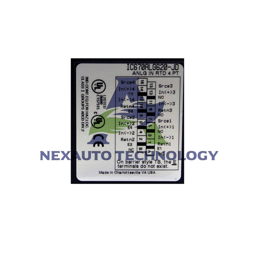 RTD Input Module | IC670ALG620 GE Fanuc