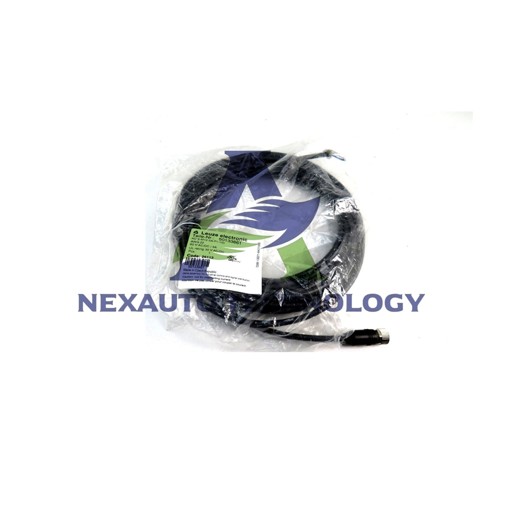 Leuze K-D M8A-3P-5m-PVC | 3-Pin M8 Sensor Cable
